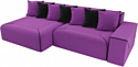 Лига диванов Кельн 105083 (левый, фиолетовый/черный)