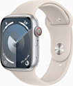 Apple Watch Series 9 LTE 45 мм (алюминиевый корпус, спортивный силиконовый ремешок M/L)