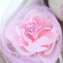 Зайка Ми c розовым цветком (15 см)