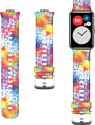 Rumi силиконовый для Huawei Watch FIT, Watch FIT Elegant (цветные брызги)