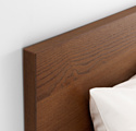 Ikea Мальм 200x160 (4 ящика, коричневый/ясень, Леирсунд) 392.108.89