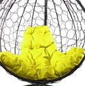 M-Group Капля 11020411 (черный ротанг/желтая подушка)