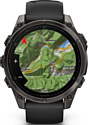 Garmin Fenix 8 Sapphire Titanium 47mm (силиконовый ремешок)