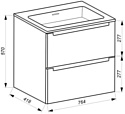 ЗОВ  Эридан 80 E80LHO0M9003GKV5-ID80 (белый глянец/дуб)