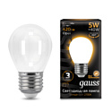 Gauss LED Filament Globe OPAL E27 5W 2700K (105202105)