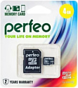 Perfeo PF4GMCSH10A microSDHC 4GB (с адаптером)