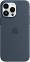 Apple MagSafe Silicone Case для iPhone 14 Pro Max (синий шторм)