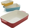 Crate and Barrel Set of 3 Potluck Baking Dishes