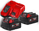 Milwaukee M18FSAGV125XB/M18VC-2/M18NRG-502 / A003MLW (с пылесосом, энергокомплектом)