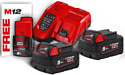 Milwaukee M18FSAGV125XB/M18VC-2/M18NRG-502 / A003MLW (с пылесосом, энергокомплектом)