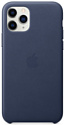 Apple Leather Case для iPhone 11 Pro (темно-синий)