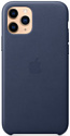Apple Leather Case для iPhone 11 Pro (темно-синий)