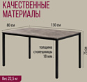 Millwood Сеул Л 130x80x75 (бетон/металл черный)