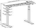 Smartstol Slim 140x80x1.8 (черный/белый)