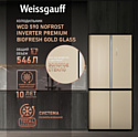 Weissgauff WCD 590 Nofrost Inverter Premium Biofresh Gold Glass