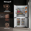 Weissgauff WCD 590 Nofrost Inverter Premium Biofresh Gold Glass