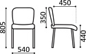 Brabix Iso CF-005 (ткань, черный)