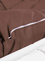 M-Group Лежебока 11180105 (с белым ротангом/коричневая подушка)