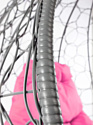 M-Group Капля 11020308 (серый ротанг/розовая подушка)