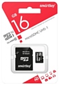 SmartBuy microSDHC Class 10 UHS-I U1 16GB + SD adapter