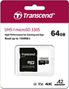 Transcend microSDXC 330S 64GB + SD adapter