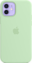 Apple MagSafe Silicone Case для iPhone 12/12 Pro (фисташковый)