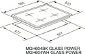 Meferi MGH604WH Glass Power