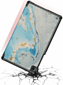 JFK Smart Case для Samsung Galaxy Tab A8 10.5 2021 (голубой мрамор)