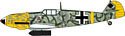 Hasegawa Истребитель-низкоплан Messerschmitt BF109E-4/7/B Jabo