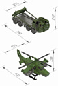 Нордпласт Военный тягач арктика с вертолетом 286