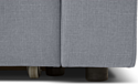 Divan Мансберг Textile Grey (левый, рогожка, серый)