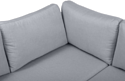 Divan Мансберг Textile Grey (левый, рогожка, серый)