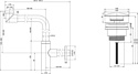 Wellsee Drainage System 182125003 (сифон, донный клапан, матовый черный)