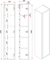 ЗОВ для ванной Парма 150 PP150LA0MAMC1B (аттик)