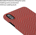 Pitaka MagEZ для iPhone X (herringbone, красный/оранжевый)