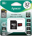 Apacer microSDHC AP32GMCSH10U5-R 32GB (с адаптером)