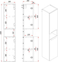 ЗОВ для ванной Дион 150 DP150LAFM7015MKV5 (графит матовый)