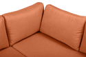 Divan Мансберг Textile (правый, оранжевый)
