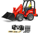 Bruder Schaffer Compact loader 2630 with figure and acces 02191