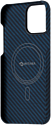 Pitaka MagEZ Case 2 для iPhone 13 Pro (twill, черный/синий)