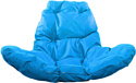 M-Group Капля Люкс 11030110 (белый ротанг/синяя подушка)