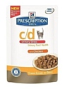Hill's (0.085 кг) 1 шт. Prescription Diet C/D Feline Urinary Stress with Chicken in Gravy