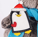 Basik & Co Басик в шарфике и с пингвином (19 см)