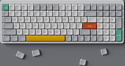 NuPhy Air96 Ionic White Gateron Low Profile Red 2.0