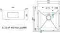 ARFEKA ECO AR 450x500 PVD NANO