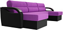 Лига диванов Форсайт 100822 (фиолетовый/черный)