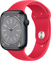 Apple Watch Series 8 45 мм (алюминиевый корпус, спортивные силиконовые ремешки S/M + M/L)