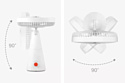 Xiaomi Mijia Desktop Mobile Fan ZMYDFS01DM (с переходником на евровилку)