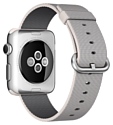 Apple Watch 42mm Stainless Steel with Pearl Woven Nylon (MMG02)
