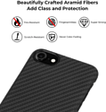 Pitaka MagEZ для iPhone SE 2020 (twill, черный/серый)